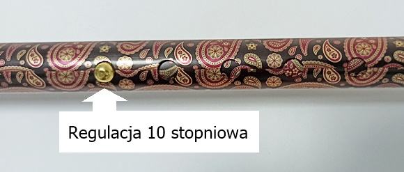 Aluminiowa laska z regulacją wysokości