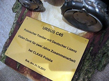 model Ursus - dedykacja od CLAAS Polska