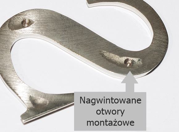 mocowanie mosiężnych liter na pomnikach