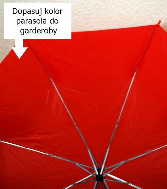 Czerwony tulipan Parasol damski składany