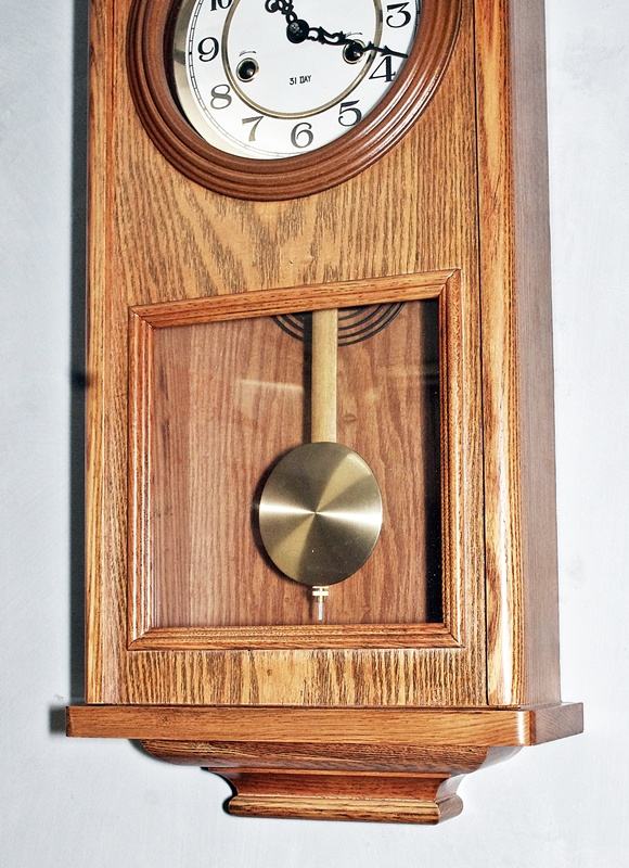 Zegar drewniany wiszący artdeco