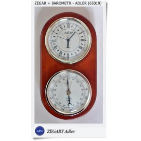 Barometr ścienny z zegarem Adler - Wysprzedaż (65019 CH)