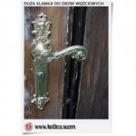 Klamka do drzwi wejściowych | Artykuł z mosiądzu | Polskie rękodzieło
