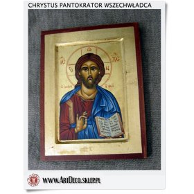 Ikona z wizerunkiem Chrystusa - Pantekrator wszechwładca (1S)