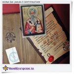 Święty Jakub ikona na prezent malowana na desce M 323