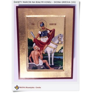 Ikona Bizantyjska Świety Marcin