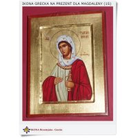 Ikona bizantyjska Grecka dla Magdaleny