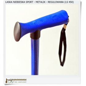 Laska niebieska - Sport metalik - Rehabilitacyjna dla sportowca ( LS 450)