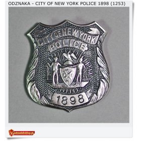 Odznaka City of New York POLICE 1898 (1253)