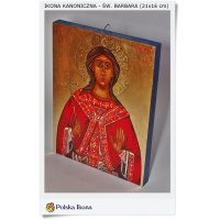 Polska ikona Św. Barbara - Ikona ręcznie malowana