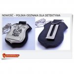 SREBRNA Polska odznaka z orłem dla Detektywa