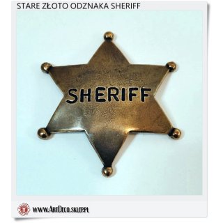 Metalowa odznaka Sheriff 