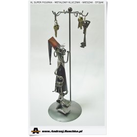 Stojący wieszak do kluczy domowych - Klucznik z kluczami - Metalowa figurka XL