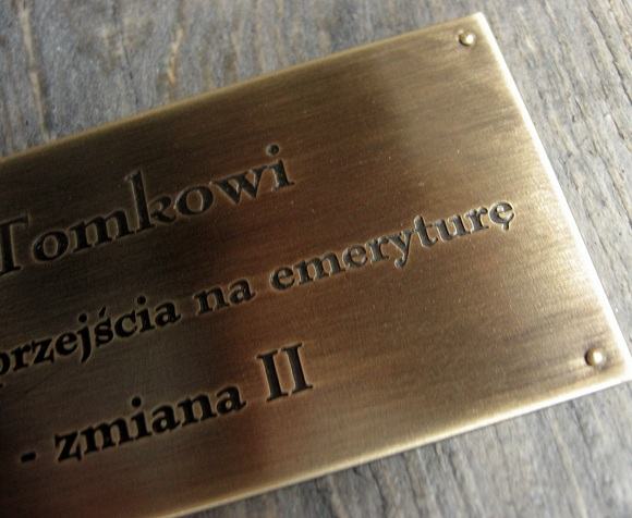 Imienna spersonalizowana tabliczka