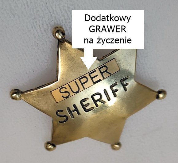 Metalowa odznaka mosiądzowana ArtDeco sklep odznki z grawerem