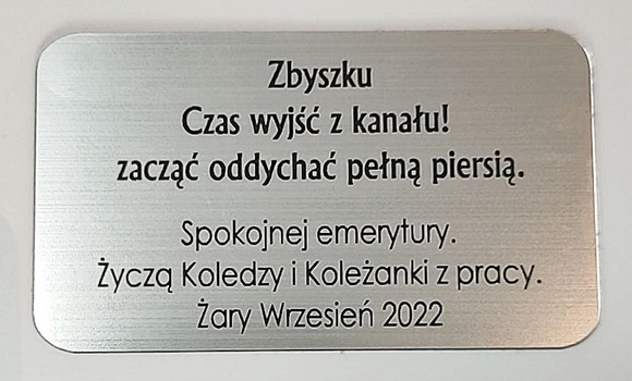 Figurka z grawerem na prezent dla mechanika Pomysł na grawer dla mechanika