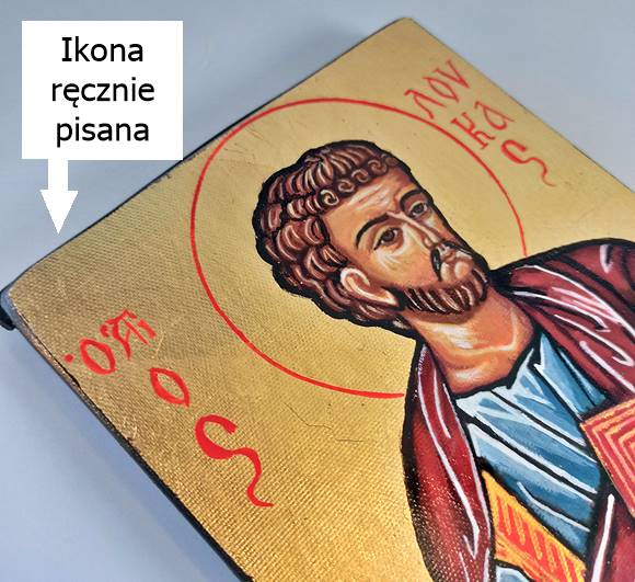 Polska ikona pisana ikona malowana na desce