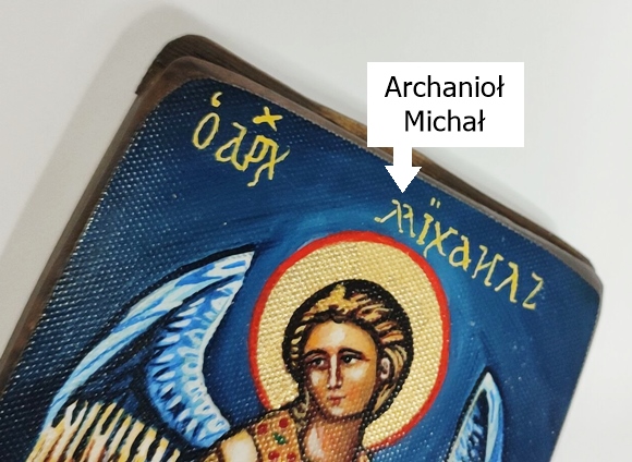 Ikona Archanioła na prezent dla Michała