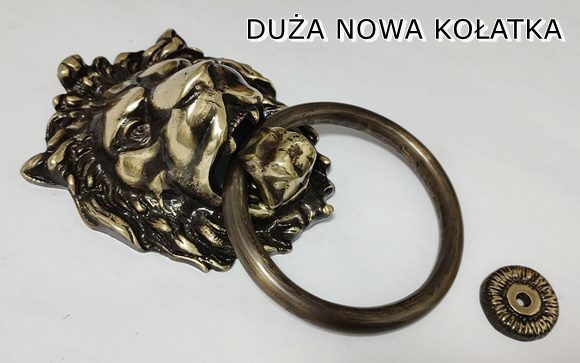 Mosiężna kołatka do drzwi