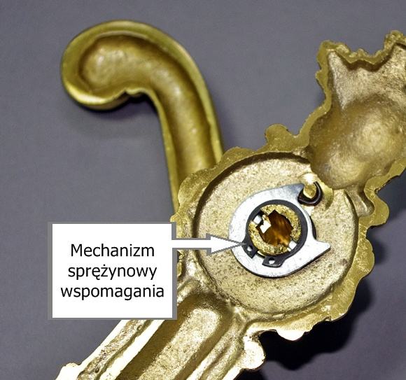 Mechanizm wspomagania klamki