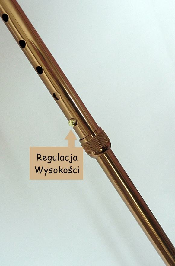 
Laska z regulowaną wysokością