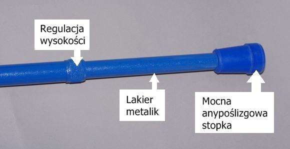 Mocna rehabilitacyjna sportowa laska