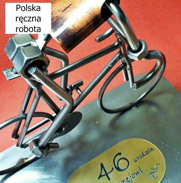 Na prezent dla kolarza figurka z grawerem