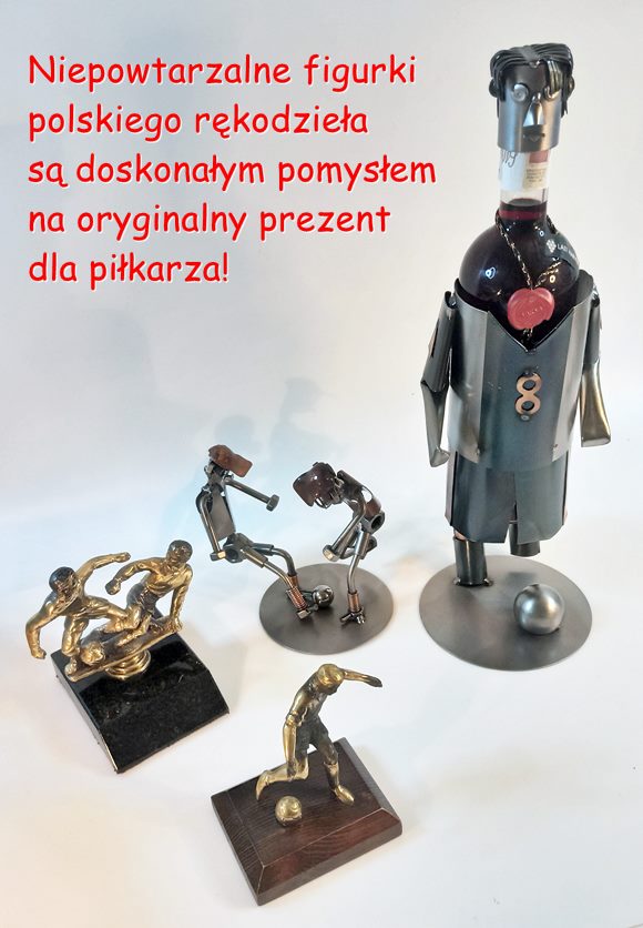 Ozdobne figurki dla piłkarzy