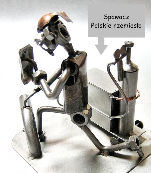Figurka spawacza na prezent