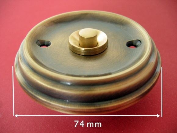 Dzwonkowy klasyczny mosiężny przycisk