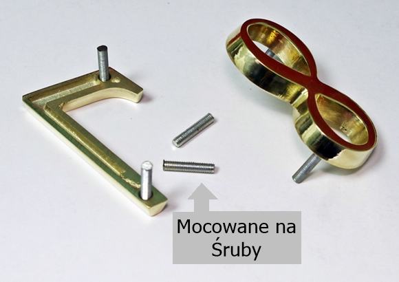 Mosiężne cyfry na dom lub drzwi