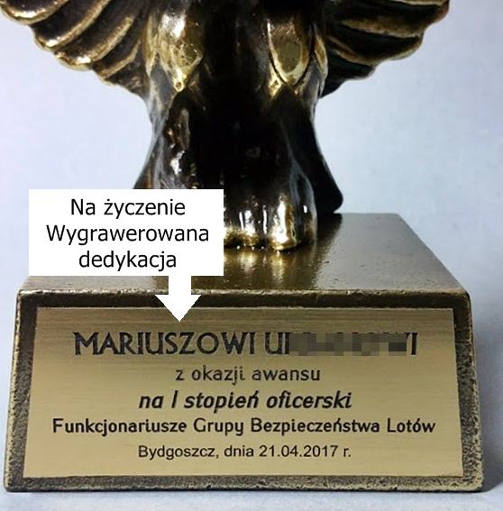 Figurka orzełka z dedykacją na prezent