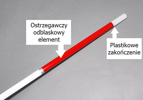 Laska dla niedowidzących z upośledzonym wzrokiem