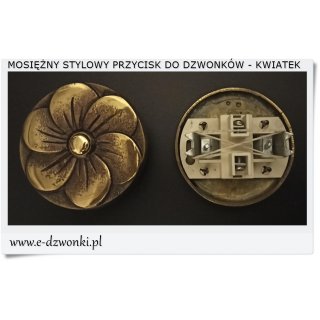 Stylowy przycisk do dzwonka Retro