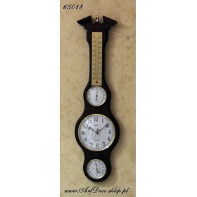 BAROMETR zegar hygrometr termometr Adler (65018 W)