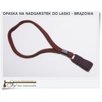 Opaska w kolorze brązowym