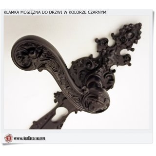 Czarne klamki do drzwi 
