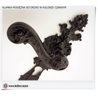 Czarne klamki do drzwi 