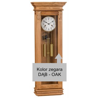 Dąb 11000 Adler Duży zegar wiszący szafkowy drewniany 