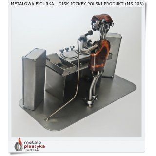 DISK JOCKEY metalowa figurka na prezent (MS 003)