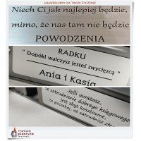 Wygrawerowana dedykcja na życzenie