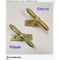 wykończenie klamek satyna i połysk