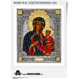 Duża Ikona Matka Boska Częstochowska ręcznie pisana 16