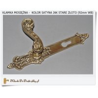 Mosiężna klamka zewnętrzna 
