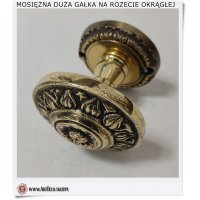 Mosiężna duża gałka