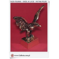 Duża Statuetaka ORZEŁ w locie - Patyna poler