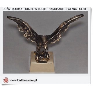 Duża Statuetaka ORZEŁ w locie - Patyna poler