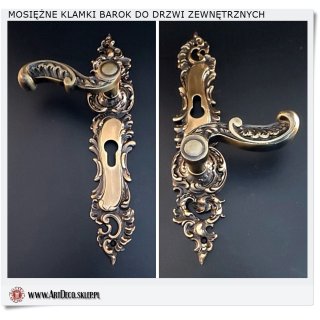Klamki barok do drzwi zewnętrznych