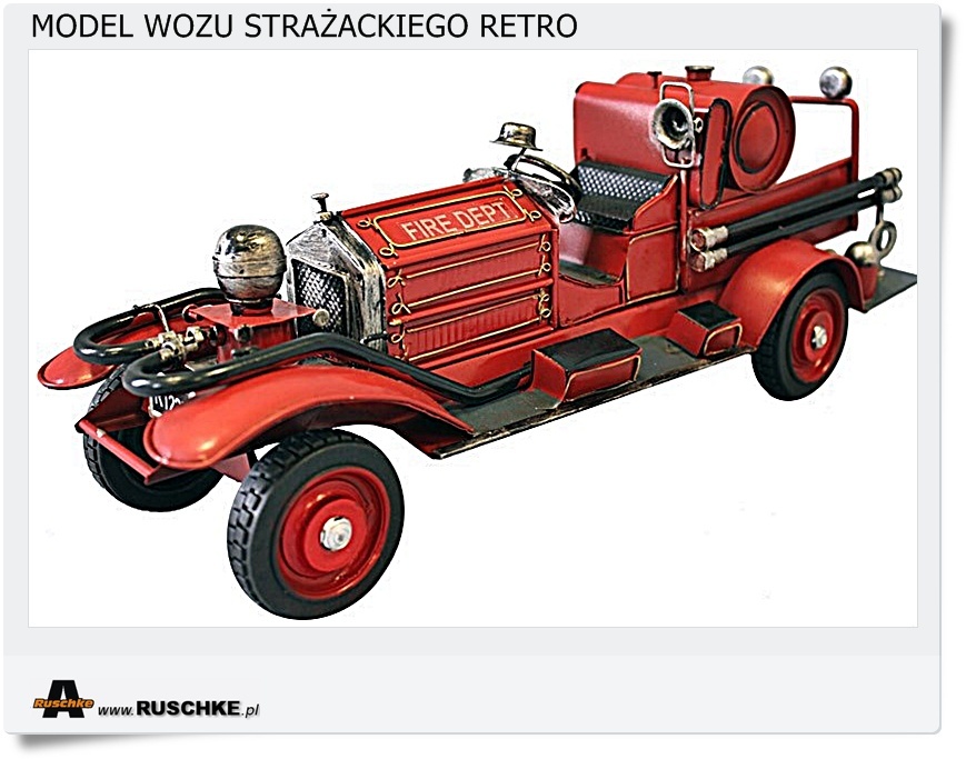  Duży model straży pożarnej z 1926 Wóz strażacki 