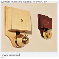 Dzwonek elektromechaniczny RETRO lata 20 DĄB